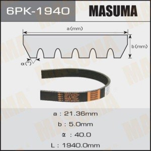 Ремень приводной 6PK-1940 MASUMA