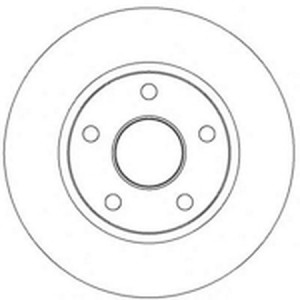 Тормозной диск 562250B BENDIX JURID