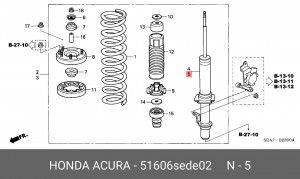 Амортизатор 51606SEDE02 HONDA