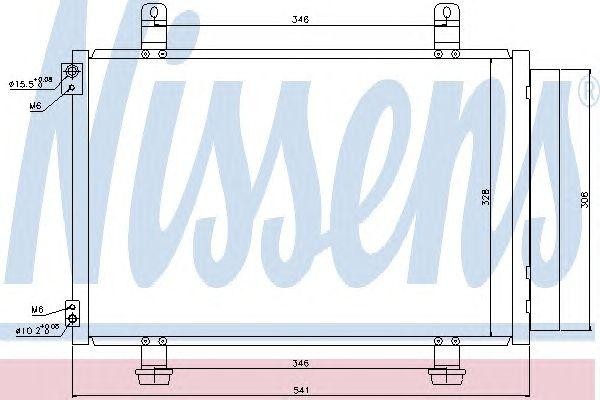 Конденсатор, кондиционер 940079 NISSENS