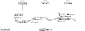 Выпускной трубопровод 331-279 BOSAL
