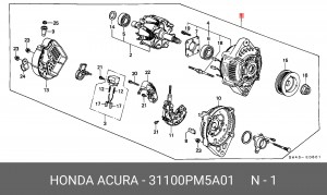 Генератор 31100PM5A01 HONDA