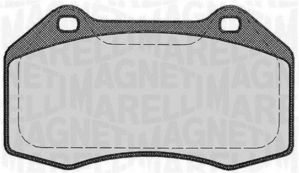 Комплект тормозных колодок, диско 430216170553 MAGNETI MARELLI