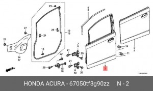 Деталь 67050TF3G90ZZ HONDA