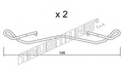 Комплектующие, колодки дискового тормоза KIT100 TRUSTING