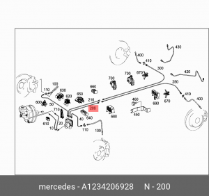 Деталь A 123 420 69 28 MERCEDES BENZ