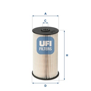 Топливный фильтр 26 007 00 UFI