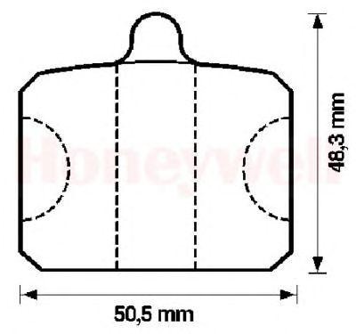 Комплект тормозных колодок, диско 571816B BENDIX JURID