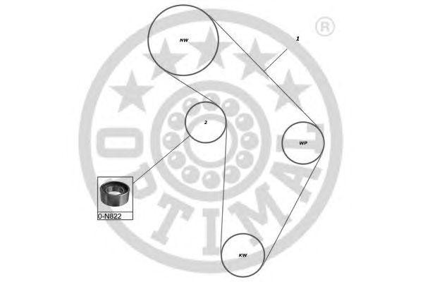 Комплект ремня ГРМ SK-1023 OPTIMAL