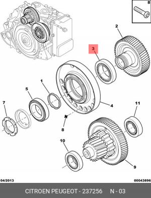Подшипник АКПП 2372 56 CITROEN PEUGEOT