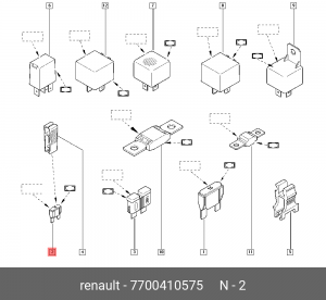Предохранитель 7700410575 RENAULT
