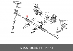 Рулевой механизм 8585384 IVECO