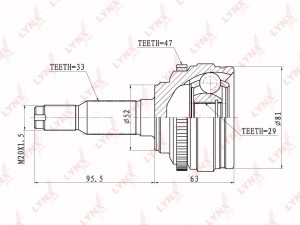ШРУС CO-1809A LYNXAUTO