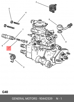Пружина 90442539 GENERAL MOTORS