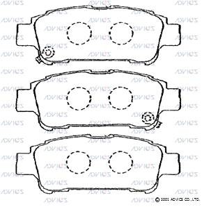 Колодки тормозные дисковые SN679P ADVICS
