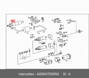 Насос электрический топливной системы A0004705994 MERCEDES BENZ