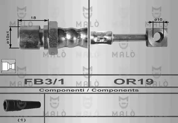 Тормозной шланг 8615 MALO