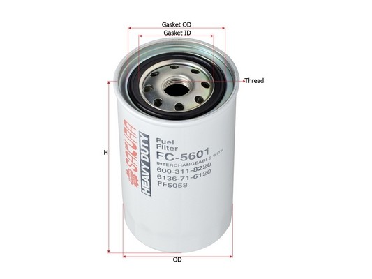 Фильтр топливный FC5601 SAKURA