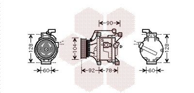Компрессор, кондиционер 5300K446 VAN WEZEL