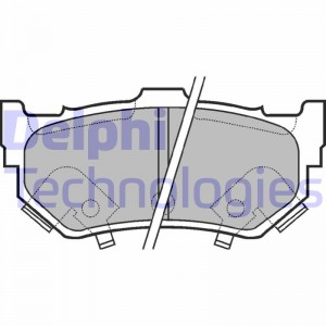 Комплект тормозных колодок, диско LP404 DELPHI