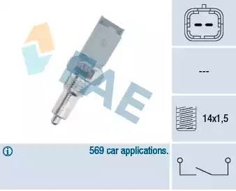 Выключатель, фара заднего хода 40492 FAE