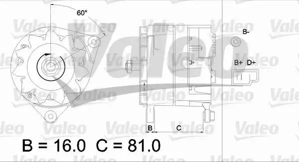 Генератор 436166 VALEO PHC