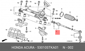 Тяга рулевая 53010STKA01 HONDA