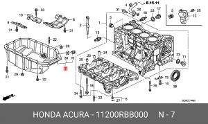 Деталь 11200RBB000 HONDA
