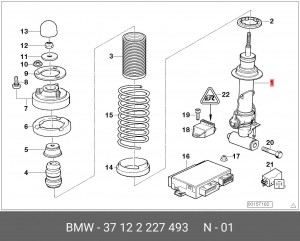 Амортизатор подвески 37 12 2 227 493 BMW