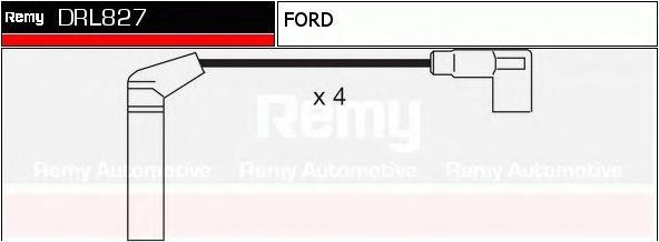 Ккомплект проводов зажигания DRL827 DELCO REMY