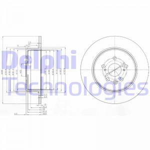 Тормозной диск BG3777 DELPHI