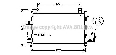 Радиатор кондиционера KA5068 AVA