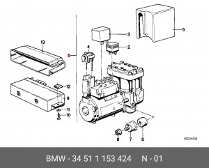Гидроагрегат, тормозная система 34 51 1 153 424 BMW