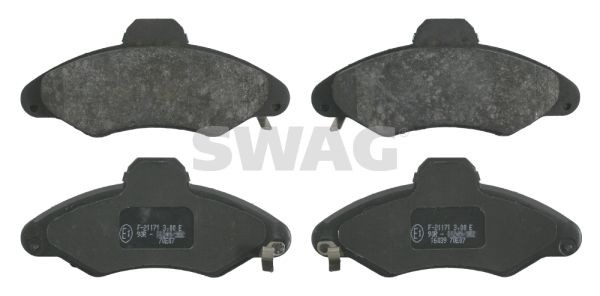 Комплект тормозных колодок, диско 84916648 SWAG
