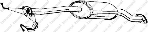 Средний глушитель выхлопных газов 171569 BOSAL