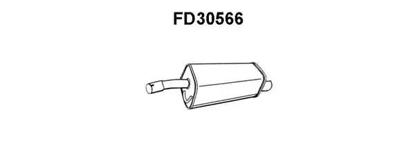 Глушитель выхлопных газов конечный FD30566 VENEPORTE