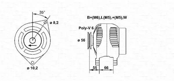 Генератор 943356946010 MAGNETI MARELLI