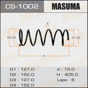 Пружина подвески CS-1002 MASUMA