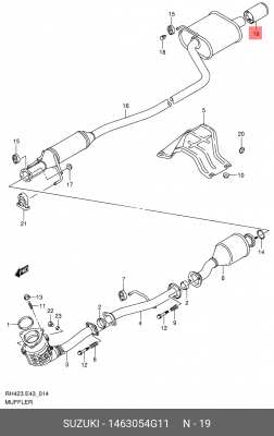 Деталь 14630-54G11 SUZUKI