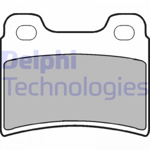 Комплект тормозных колодок, диско LP904 DELPHI