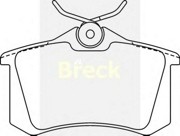 Комплект тормозных колодок, диско 2096000 BRECK