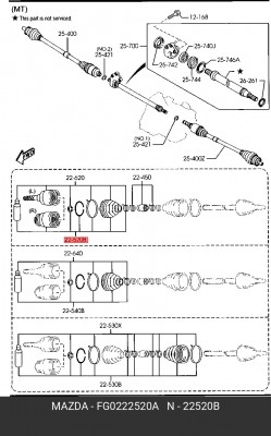 ШРУС FG02-22-520A MAZDA