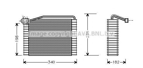 Испаритель кондиционера AIV142 AVA