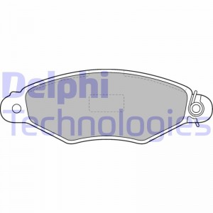 Комплект тормозных колодок, диско LP1519 DELPHI