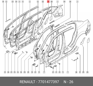 Деталь 7701477397 RENAULT