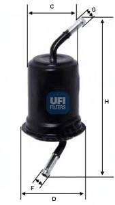 Топливный фильтр 31.520.00 UFI
