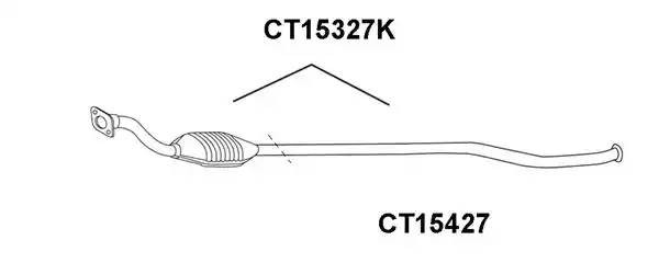 Ремонтная трубка, катализатор CT15427 VENEPORTE