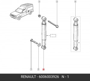 Амортизатор подвески 6006003926 RENAULT