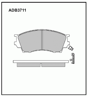 Колодки тормозные дисковые ADB3711 ALLIED NIPPON