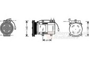 Компрессор, кондиционер 8200K066 VAN WEZEL
